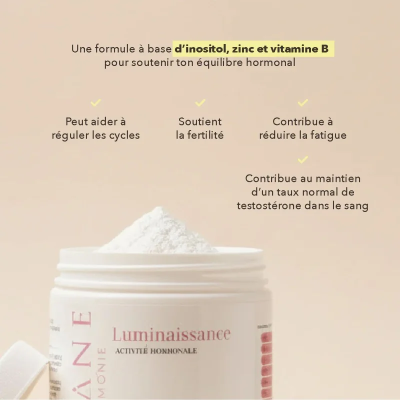 bénéfices Complément alimentaire poudre Luminaissance - Inositol