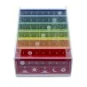 Pilulier 7 jours Anabox Arc en ciel Number