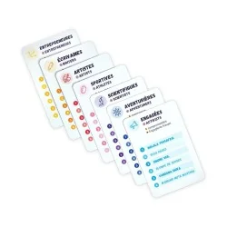 Jeu 7 familles inspirantes - sur les femmes connues ou oubliées exemples de catégories