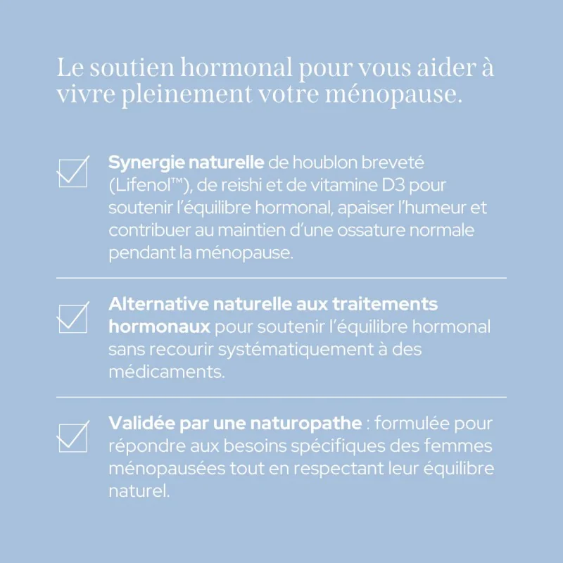 Cure ménopause - Équilibre hormonal et émotionnel