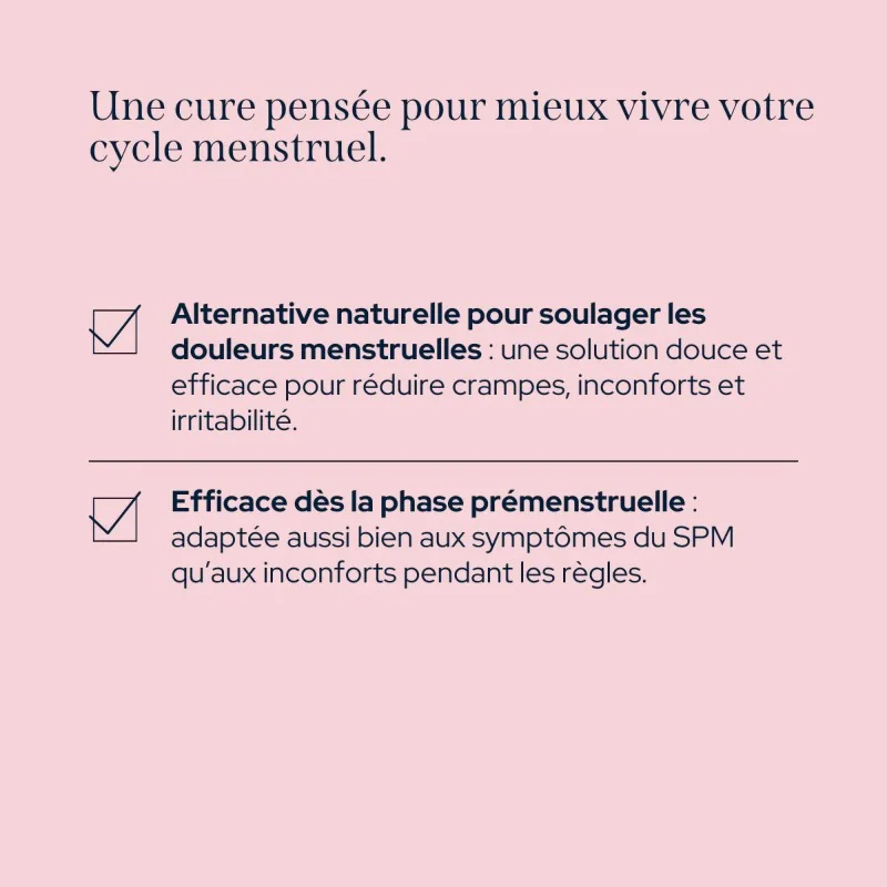Cure confort menstruel - Régulation hormonale