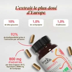 Complément alimentaire à base d'extraits de Cordyceps bio
