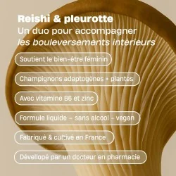 Gouttes Ménopause à base de champignons français bio