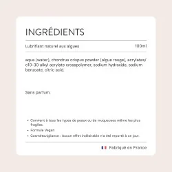 Lubrifiant naturel aux algues