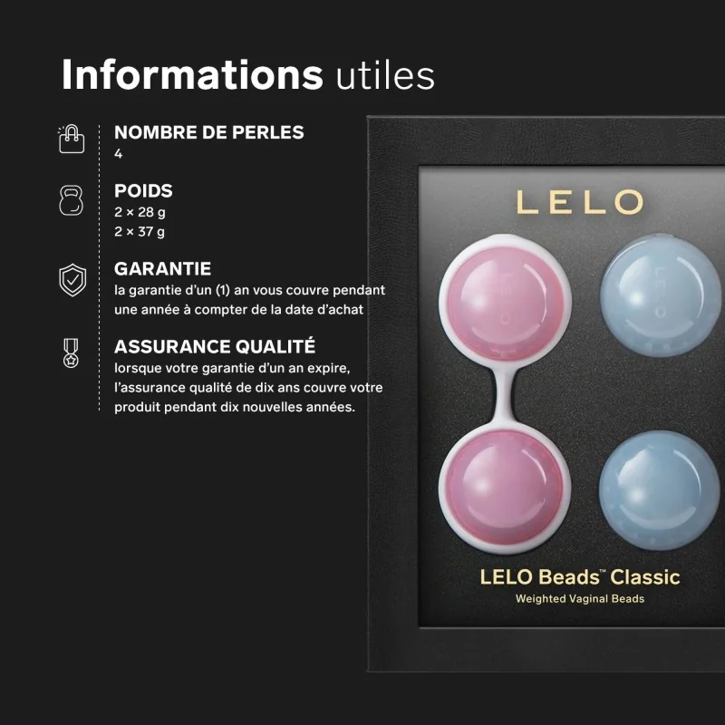 Lelo Beads - Perles vaginales lestées