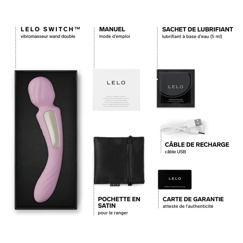 Lelo Switch - Vibromasseur Wand double