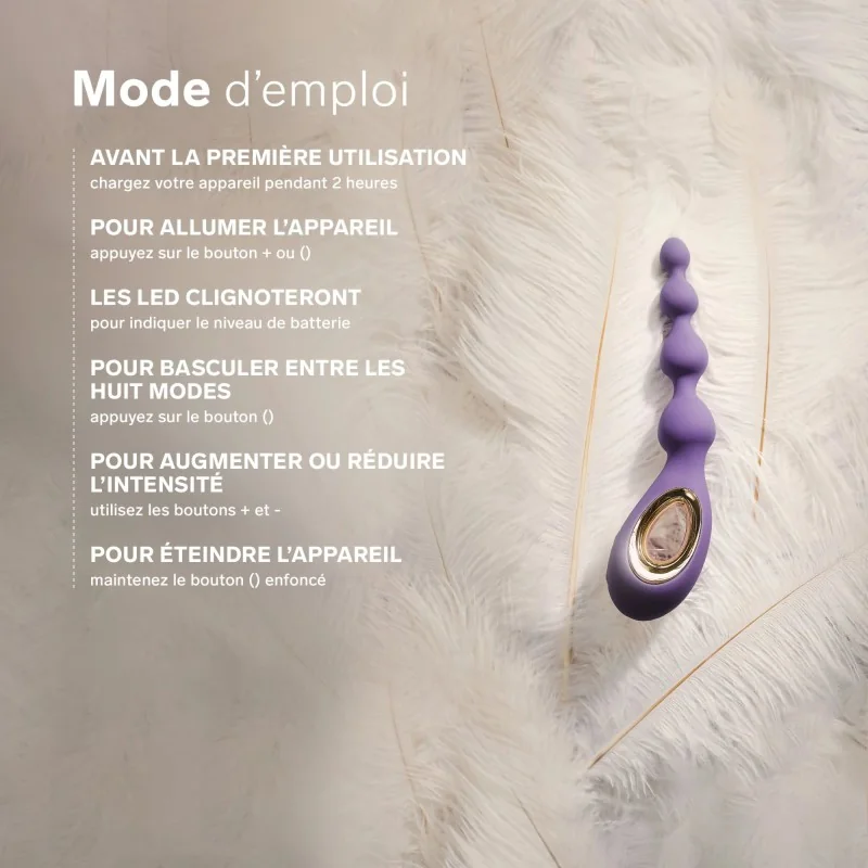 Soraya Beads - Vibromasseur anal avec boules