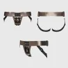 Harnais strap-on Curious en similicuir - Taille ajustable