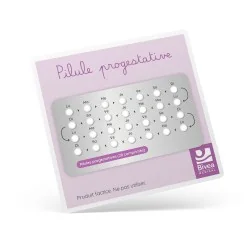 Plaquette de pilule progestative de démonstration