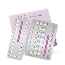 Plaquettes de pilules contraceptives combinées de démonstration