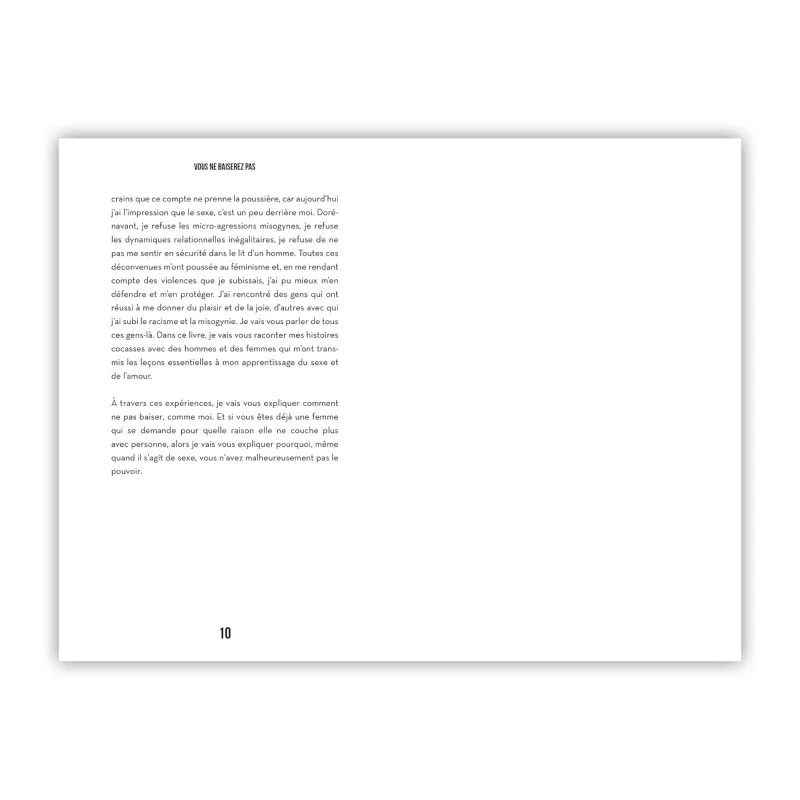 Livre Vous ne baiserez pas