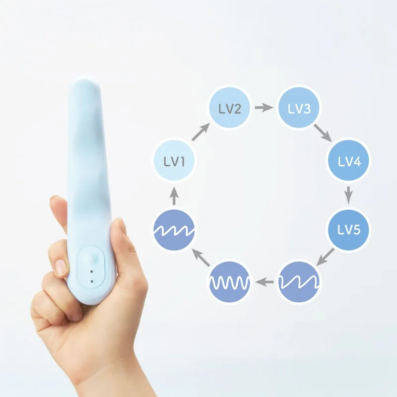 Iroha Tsuki - Vibromasseur point G avec embout souple et flexible