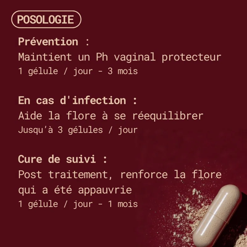 posologie complément flore intime de gapianne