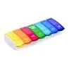 Pilulier semainier Anabox Box7 avec séparateur Multicolore