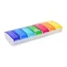 Pilulier semainier Anabox Box7 avec séparateur Multicolore
