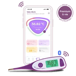 Thermomètre basal connecté...
