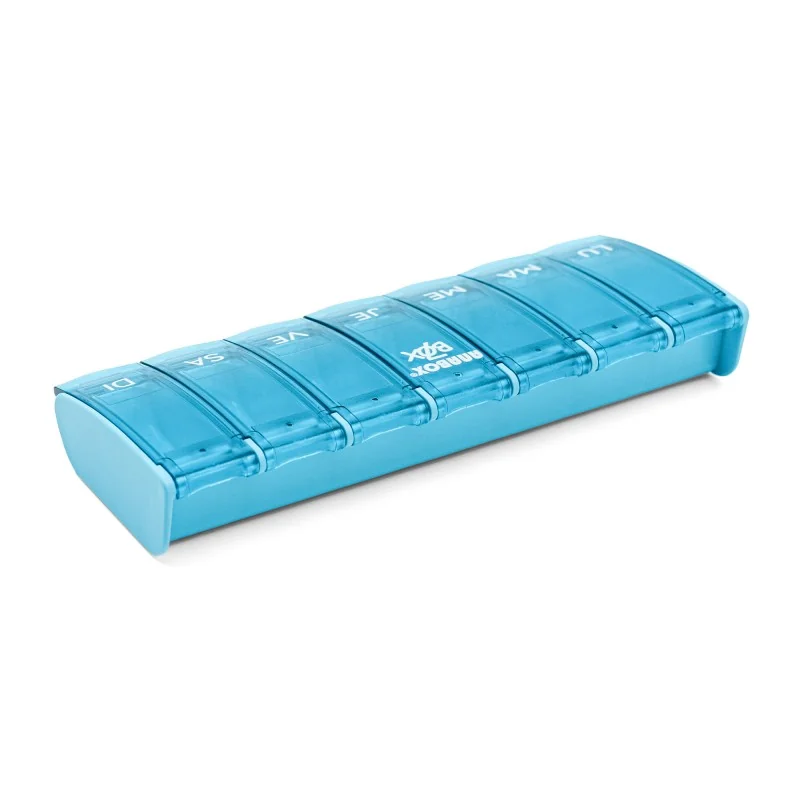 Pilulier 7 cases Box7 Bleu - Turquoise