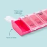 Pilulier 7 cases Box7 Rose pastel
