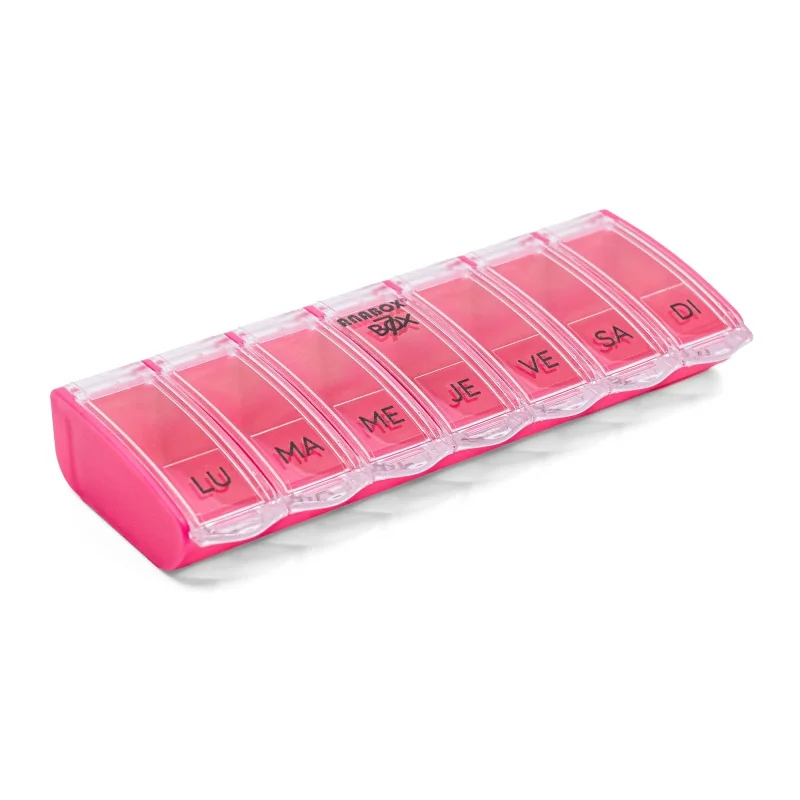 Pilulier 7 cases Box7 Rose pastel