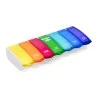 Pilulier hebdomadaire Anabox Box7 Multicolore