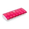 Pilulier semainier Anabox Box7 avec séparateur Rose