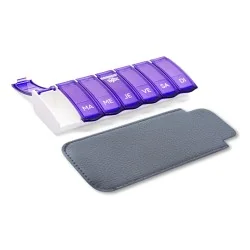 Pilulier Box7 violet avec...