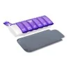 Pilulier Box7 violet avec étui de protection