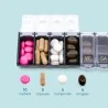 Pilulier Box7 noir avec étui de protection