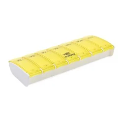 Pilulier hebdomadaire Anabox Box7 Jaune