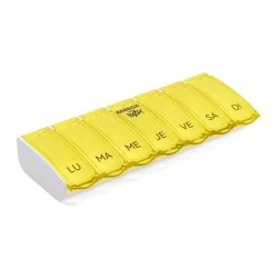 Pilulier hebdomadaire Anabox Box7 Jaune