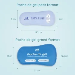 Routine Cryothérapie périnéale Jour et Nuit | poches de gel dimensions