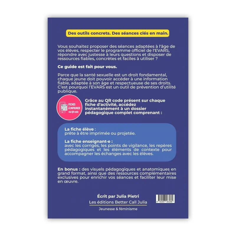 Livre Kit EVARS pour collège et lycée derrière de couverture