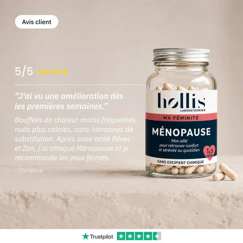 Complément alimentaire Ménopause Hollis