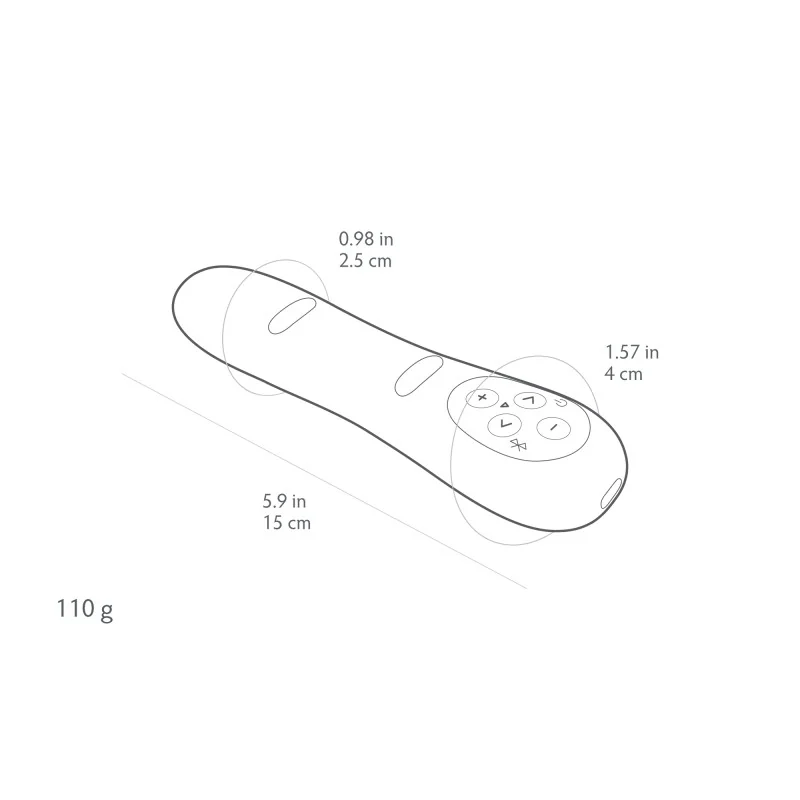 Poco - Mini vibromasseur pliable à 2 moteurs