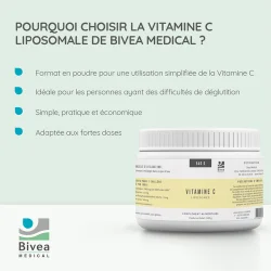 avantages de la vitamine c liposomale en poudre de bivea medical