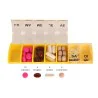 Pilulier 7 cases Box7 Jaune Pastel