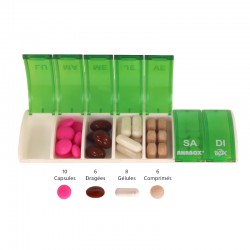 Pilulier 7 cases Box7 Vert