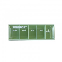 Pilulier Anabox journalier Vert tilleul de côté