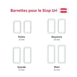 Barrettes de serrage pour pince penienne stop Uri lot de 2