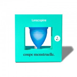 Coupe menstruelle Lunacopine bleue taille 1