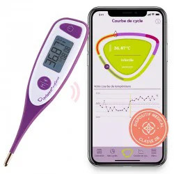 Thermomètre basal connecté cyclotest mysense + application contraception naturelle