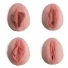 Lot de 4 vulves anatomiques en silicone