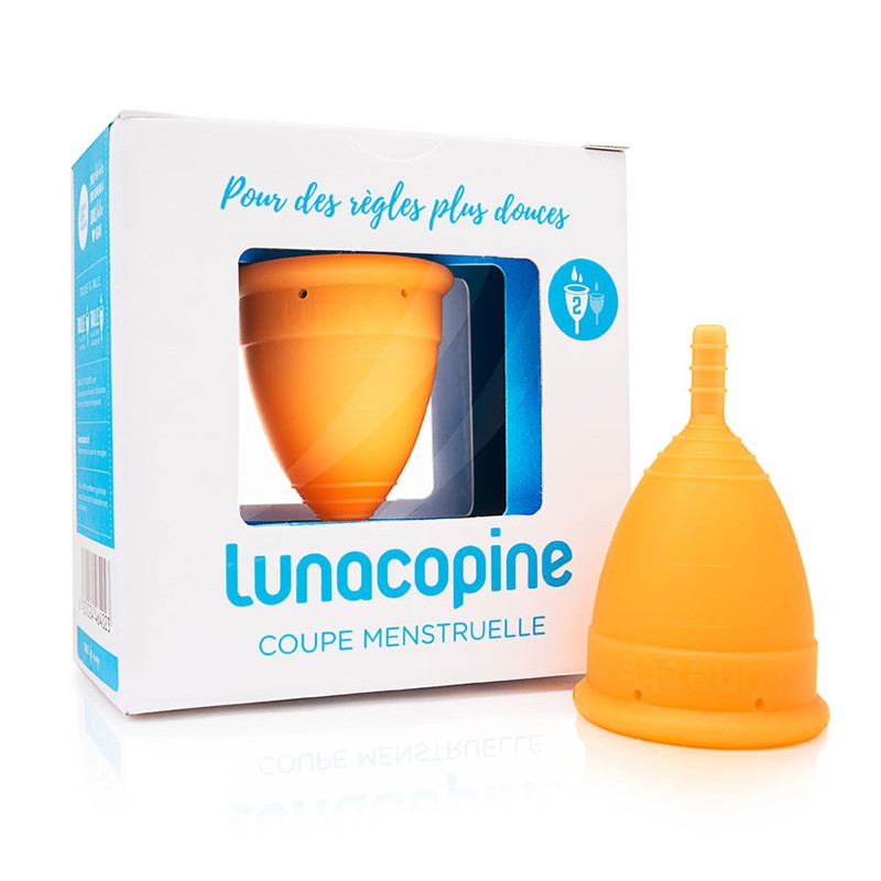 Coupe menstruelle Lunacopine orange boîte taille 2