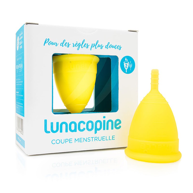 Coupe menstruelle Lunacopine jaune boîte taille 2