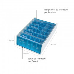 Pilulier Anabox hebdomadaire 7j croisière dimensions