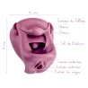 Légendes Modèle anatomique de Vagin + Vulve en silicone mauve