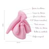 Schéma du modèle éducatif anatomie du clitoris en 3D rose