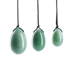 Coffret de 3 oeufs de Yoni Aventurine qualité Extra 1