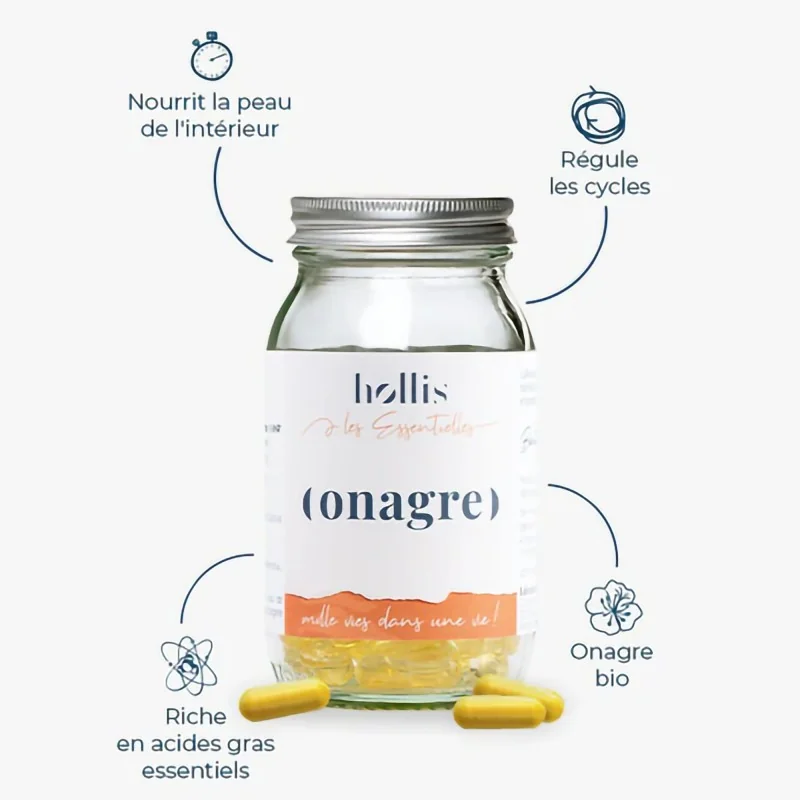 Complément alimentaire Onagre Hollis description composition ingrédients