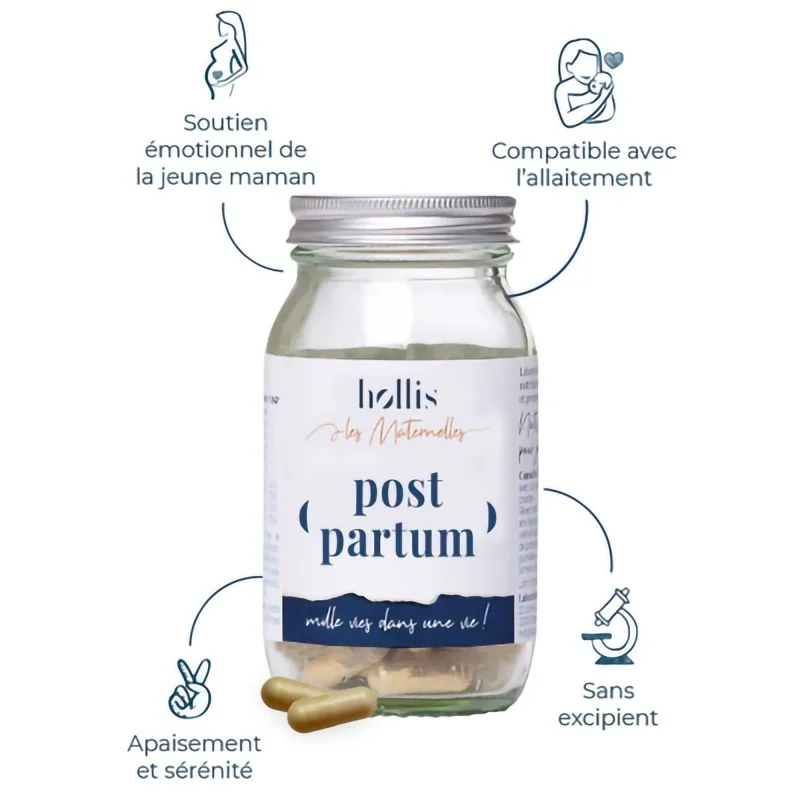 Complément alimentaire Post partum Hollis description composition ingrédients Complément alimentaire Post partum Hollis description composition ingrédients